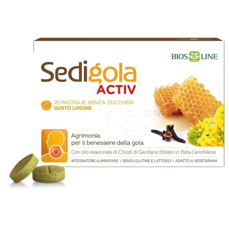 Sedigola Activ Limone, 20 Pastiglie Sedigola Activ Limone, 20 Pastiglie