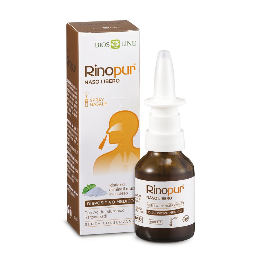 Rinopur, Naso Libero Spray Nasale, 20 ml