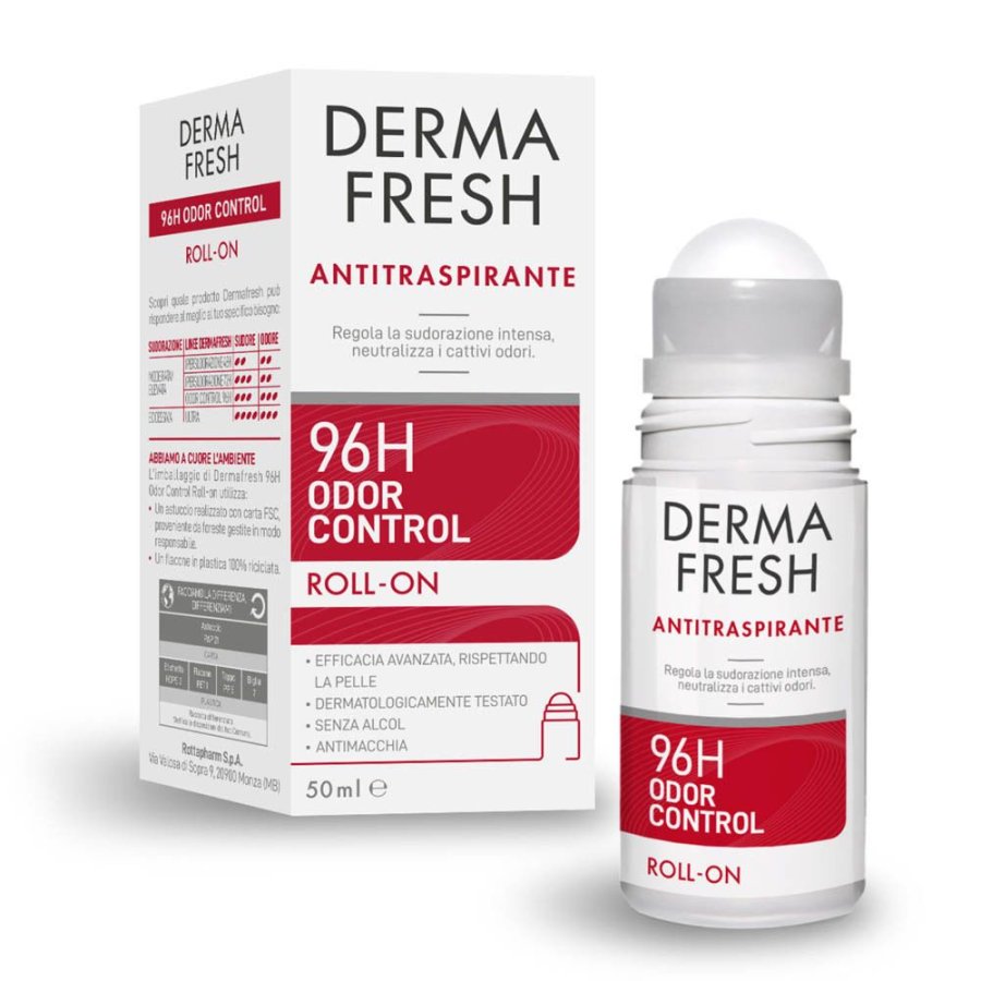 Derma Fresh 96H Odor Control Roll On, 50 ml