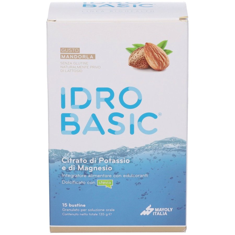 Idrobasic integratore alcalinizzante 15 bustine gusto mandorla – Potassio e Magnesio