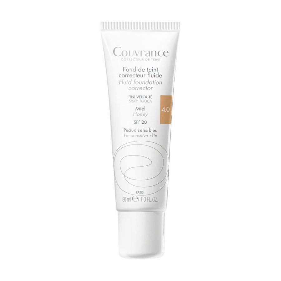 Avène, Couvrance Fondotinta Correttore Fluido SPF20 Miele 4.0, 30 ml