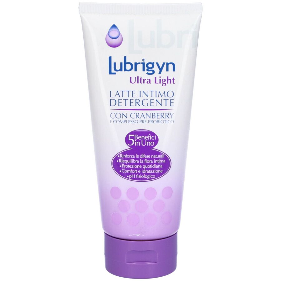 Uniderm, Lubrigyn Ultra Light Latte Intimo Detergente, 200 ml