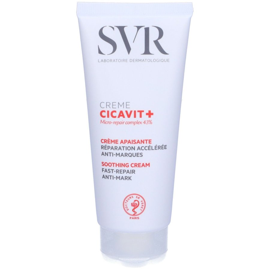 SVR Cicavit+ Crema 100ml – Crema Lenitiva Riparatrice per Pelli Sensibili, Irritate e Danneggiate