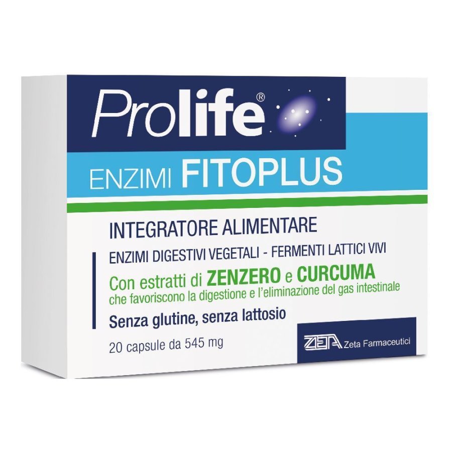 PROLIFE, Enzimi Fitoplus, 20 capsule