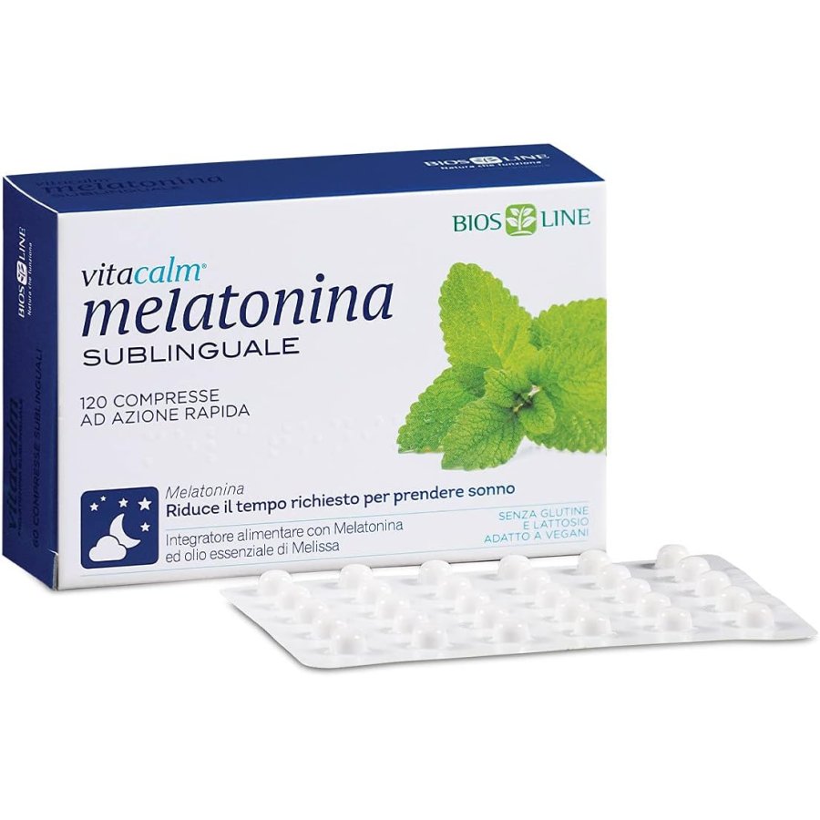 VitaCalm Melatonina Sublinguale, 120 Compresse VitaCalm Melatonina Sublinguale, 120 Compresse
