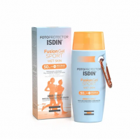 Isdin Fotoprotector Fusion Gel Sport Corpo SFP50 100 ml - Protezione Solare Sportiva, Uomo, Ultra-Leggero