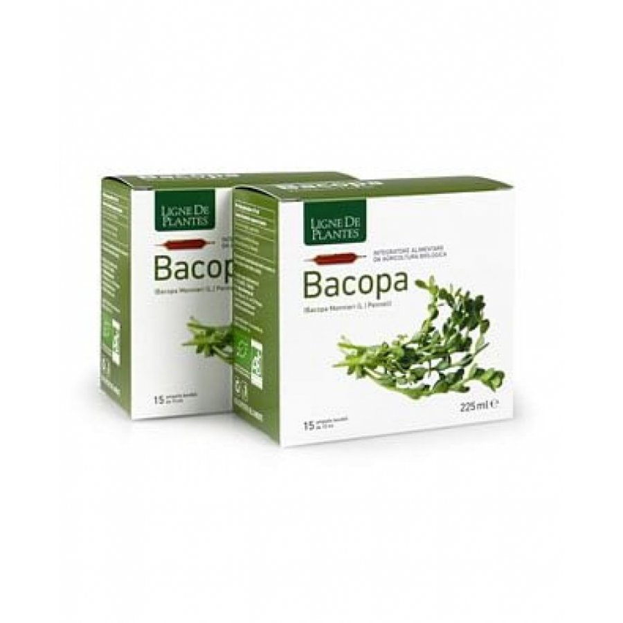Bacopa Ampolle Integratore Alimentare Biologico - Bacopa Monnieri - Salute Mentale, Memoria, Senza Alcol
