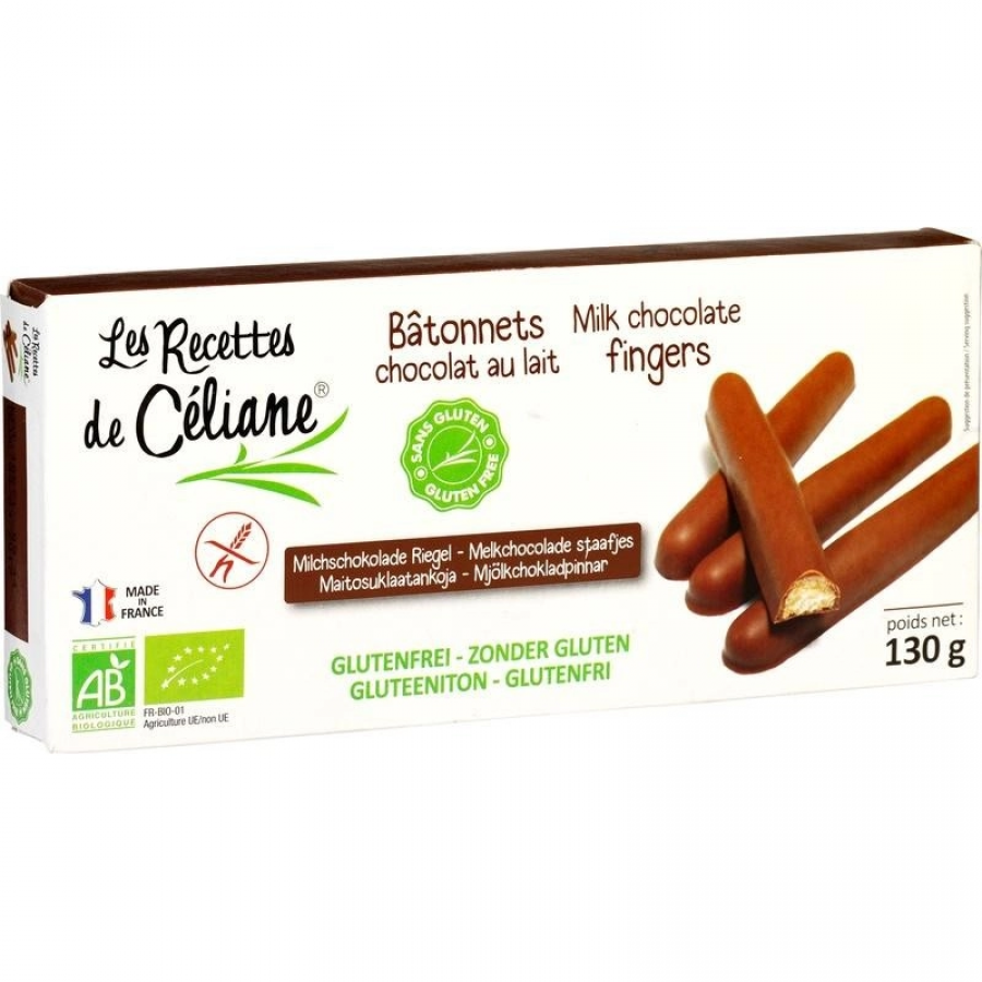 Les Recettes De Céliane Bastoncini Cioccolato Al Latte Senza Glutine 130g