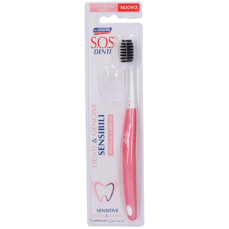 Dr. Ciccarelli S.O.S. Denti Spazzolino Morbido per Denti Sensibili, 1 Pezzo Dr. Ciccarelli S.O.S. Denti Spazzolino Morbido per Denti Sensibili, 1 Pezzo