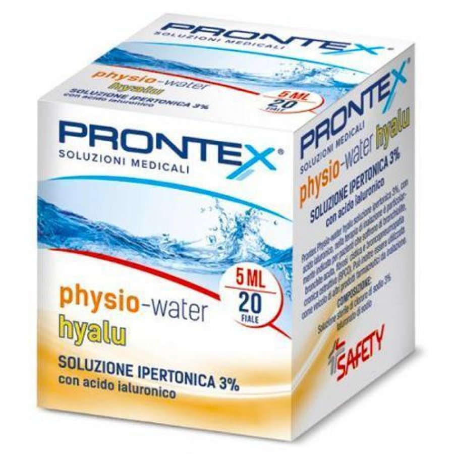 Prontex Physio-Water Ear Soluzione Ipertonica 2,3%, Spray Bambini, 50ml - Erogazione Delicata per Lavaggi Auricolari