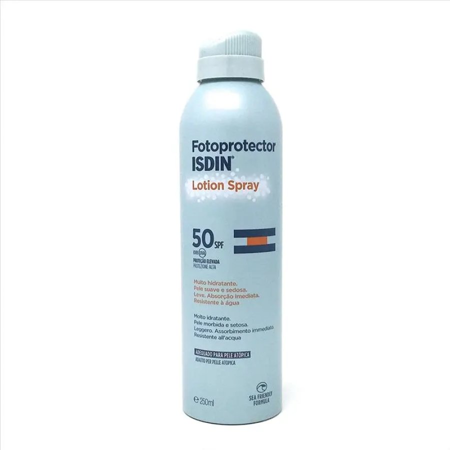 Isdin Fotoprotector Lotion Spray Lozione Idratante Corpo SPF50 250ml - Protezione Solare ad Assorbimento Immediato