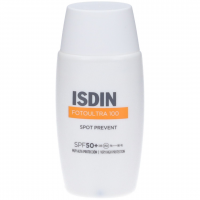 ISDIN FotoUltra 100 Spot Prevent SPF 50+, Protezione Viso Alta, 50 ml, Protezione Iperpigmentazione, Antiossidante