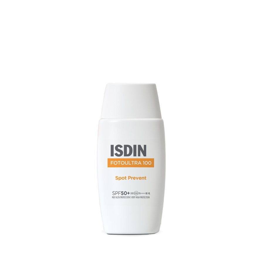 ISDIN FotoUltra 100 Spot Prevent SPF 50+ Protezione Viso Alta, 50 ml