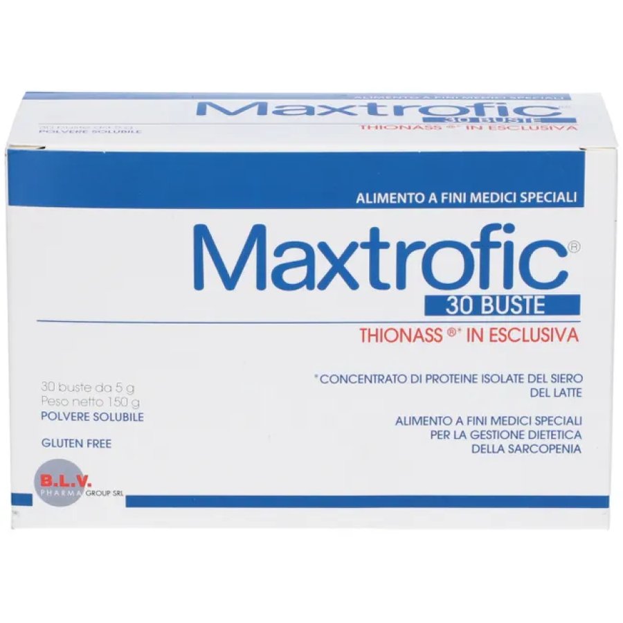 Maxtrofic Integratore iperproteico per sarcopenia, 30 bustine da 5g