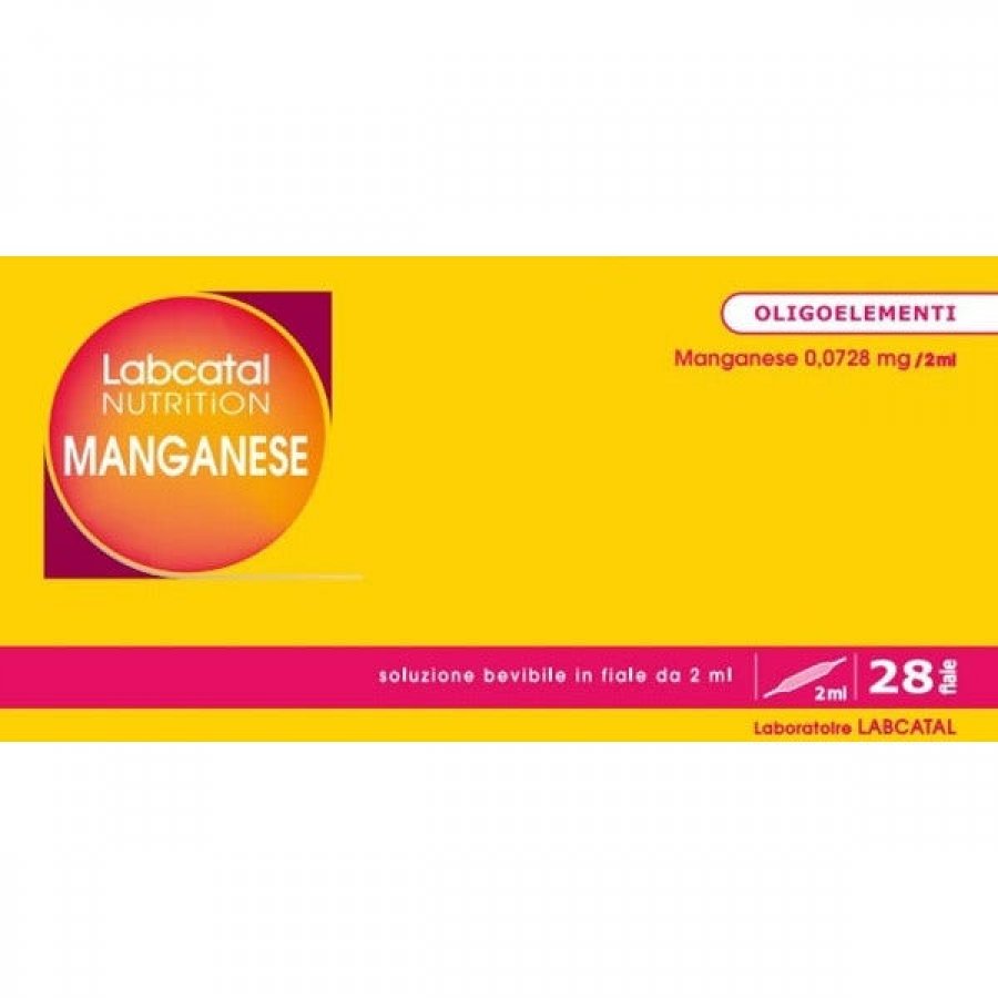 Labcatal Nutrition Manganese 28 Fiale Bevibili 2 ml - Rimedio Naturale per Articolazioni e Energia