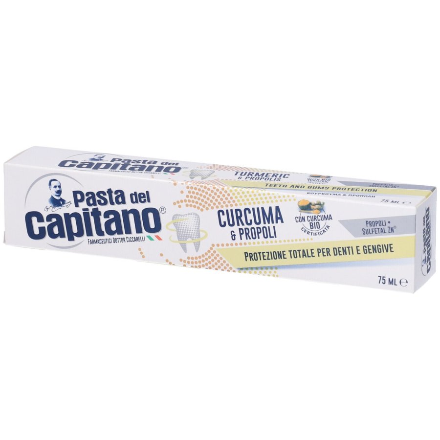 Pasta Del Capitano Dentifricio Curcuma/Propoli, 75 ml Pasta Del Capitano Dentifricio Curcuma/Propoli, 75 ml