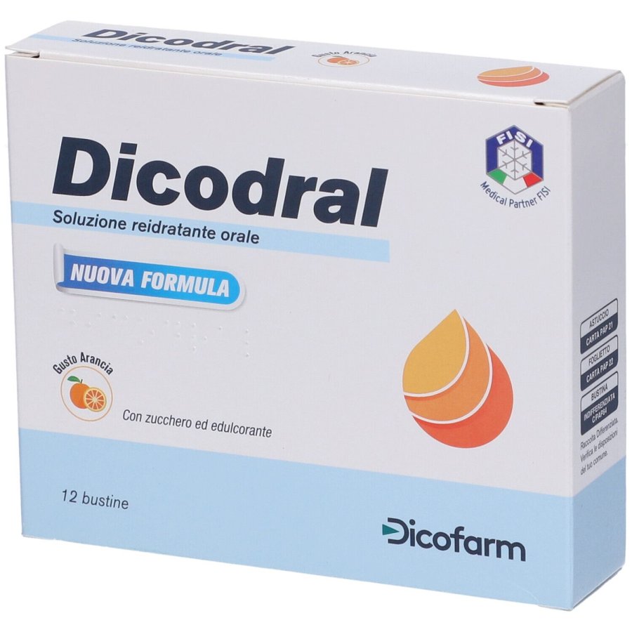 Dicofarm, Dicodral Soluzione Reidratante Orale, 12 Bustine
