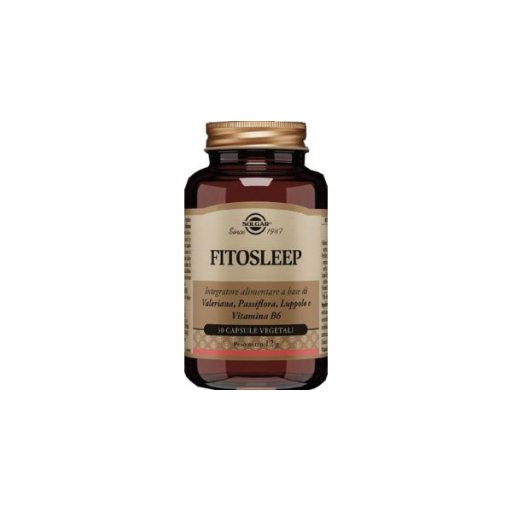 Solgar - Fitosleep 30 Capsule Vegetali per il Sonno Ristoratore e il Riposo Notturno