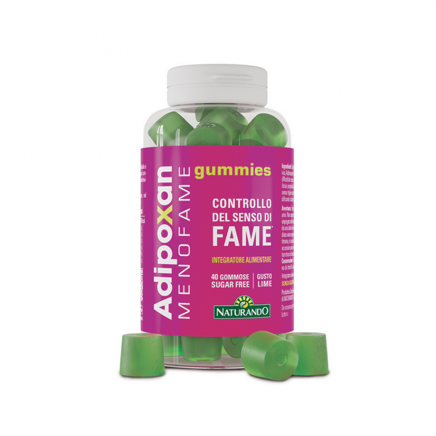 Adipoxan Menofame 40 Gummies - Integratore a base di Gymnema, Controllo della Fame, Gommose da Masticare