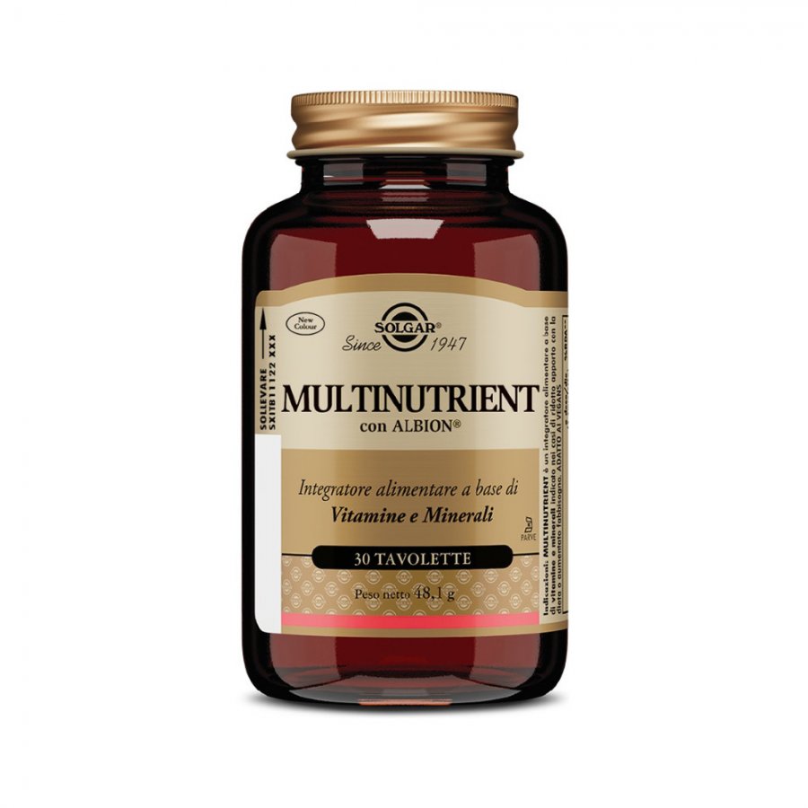 Solgar - Multinutrient 30 Tavolette - Integratore Multivitaminico e Multiminerali Completo