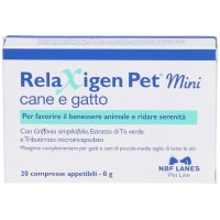 NBF Lanes, Relaxigen Pet Mini Cane e Gatto, 20 Compresse