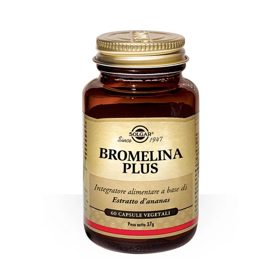 Solgar, Bromelina Plus, 60 Capsule