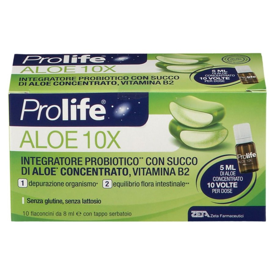 Prolife Aloe 10X, 10 flaconcini 