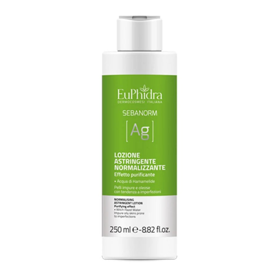 Euphidra Sebanorm Ag Lozione Astringente/Normalizzante, 250 ml 