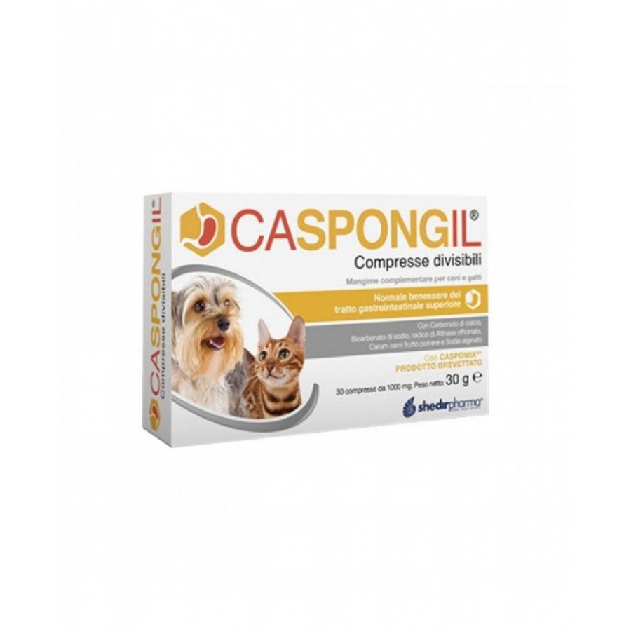 Caspongil Cani/Gatti 30 Compresse Divisibili