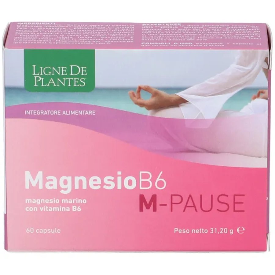 Ligne De Plantes, Magnesio B6 M-Pause, 60 Capsule