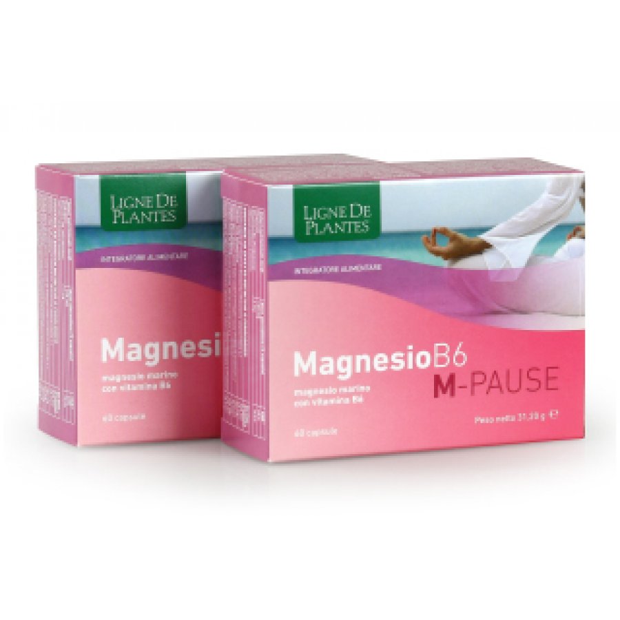Integratore Magnesio B6 M-PAUSE - 60 Capsule per Menopausa e Benessere Femminile