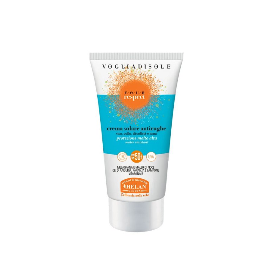 Helan VOGLIADISOLE RESPECT Crema Solare Antirughe SPF50+, 50 ml