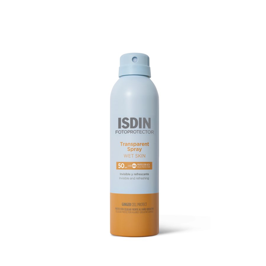 ISDIN, Fotoprotector Transparent Spray Wet Skin SPF50, 250 ml