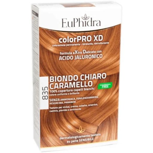 Euphidra Colorpro XD 835 Tonalità Biondo Chiaro Caramello Avana - Colorpro Xd