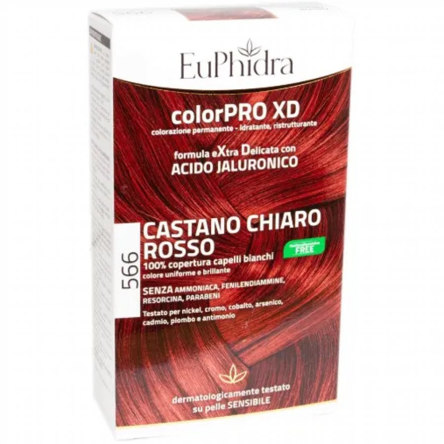 Euphidra Colorpro XD 566 Tonalità Castano Chiaro Rosso Sangria - Colorpro Xd
