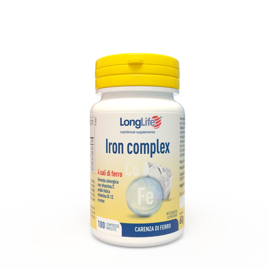 Longlife, Iron Complex, 100 Compresse