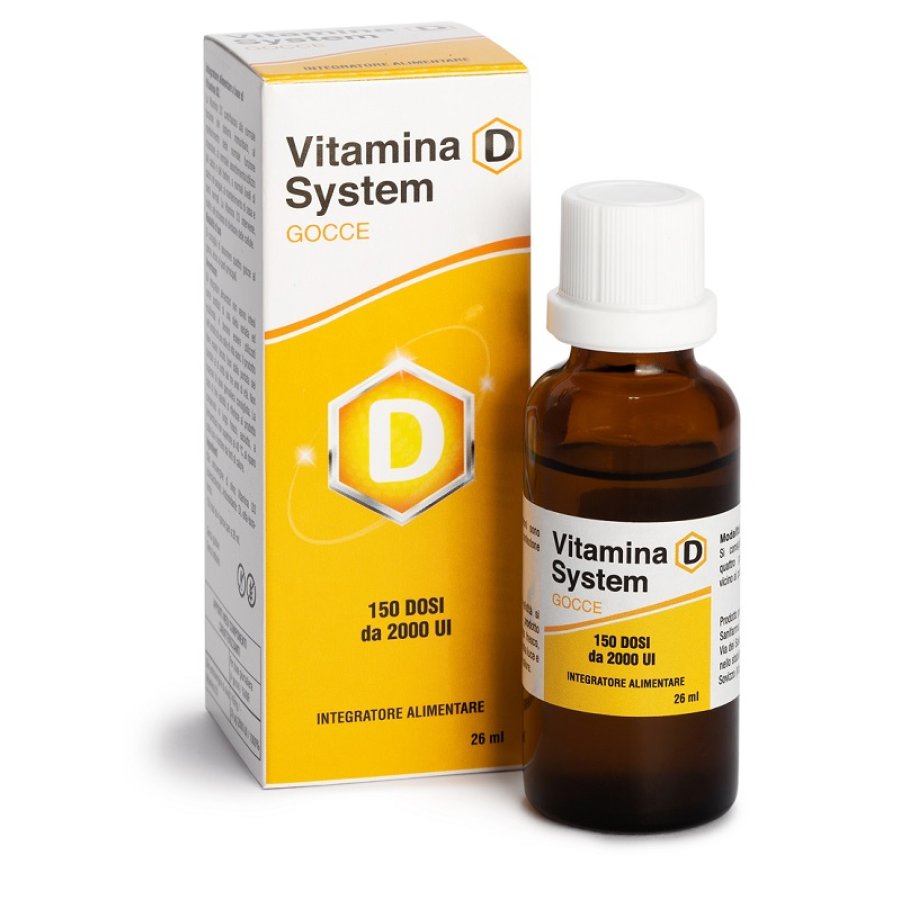 Vitamina D System Gocce 2000UI, 26 ml 