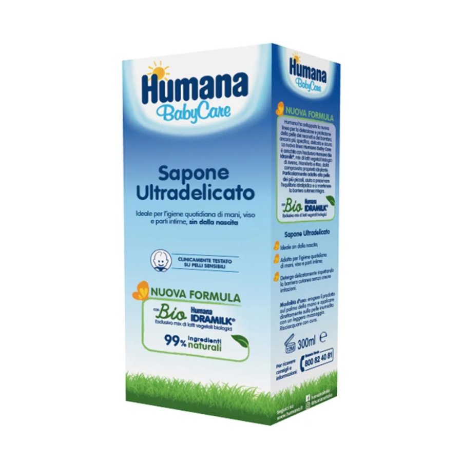 Humana BabyCare, Sapone Liquido Ultra-delicato, 300 ml