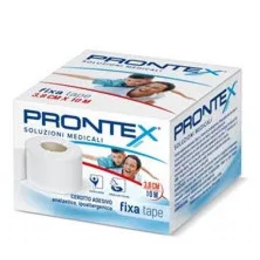 Safety Prontex Benda Cotone Fixa Tape Bianco 10mx3,8cm - Dispositivo Medico Monouso
