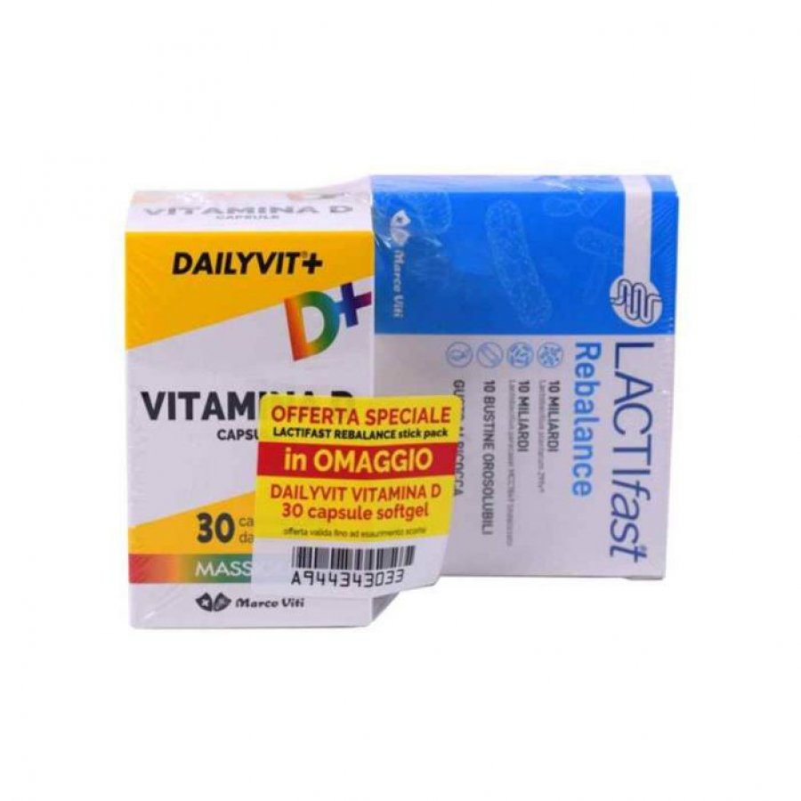 Lactifast Orosol 10 Bustine + Vitamina D 30 Capsule - Integratore per la Salute Intestinale