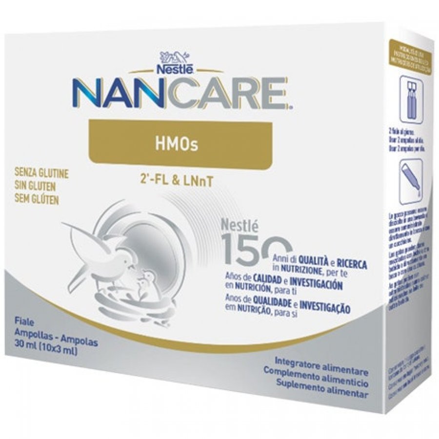 Nestlé Nancare Hmos 10 Fiale da 30ml - Integrazione Alimentare per Bambini