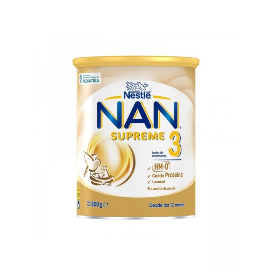 Nestlé Nan Supreme 3 800g - Latte in Polvere di Continuazione per Bambini da 12 a 36 Mesi