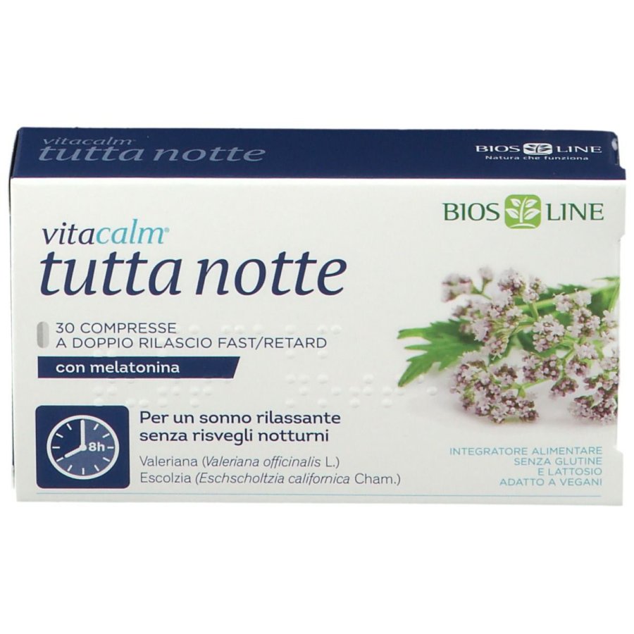Bios Line, Vitacalm Tutta Notte, 30 Compresse