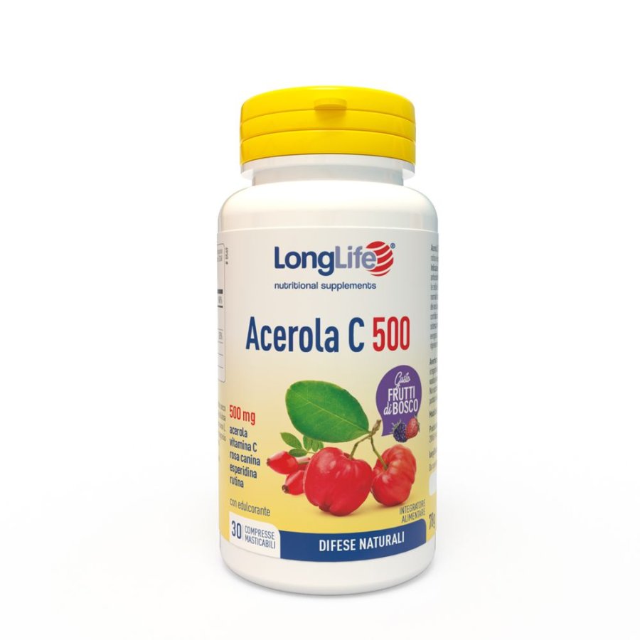 LongLife, Acerola C500, 30 Compresse LongLife, Acerola C500, 30 Compresse