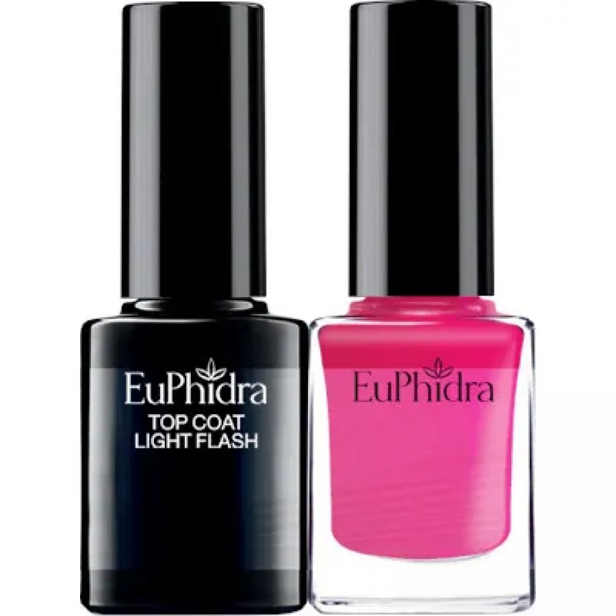 Euphidra Smalto Semipermanente+Top Coat Light Protettivo SP05 10ml - Smalto Effetto Gel in 2 Step