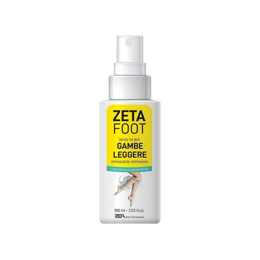 Zetafoot Spray No Gas Gambe Leggere, 100 ml