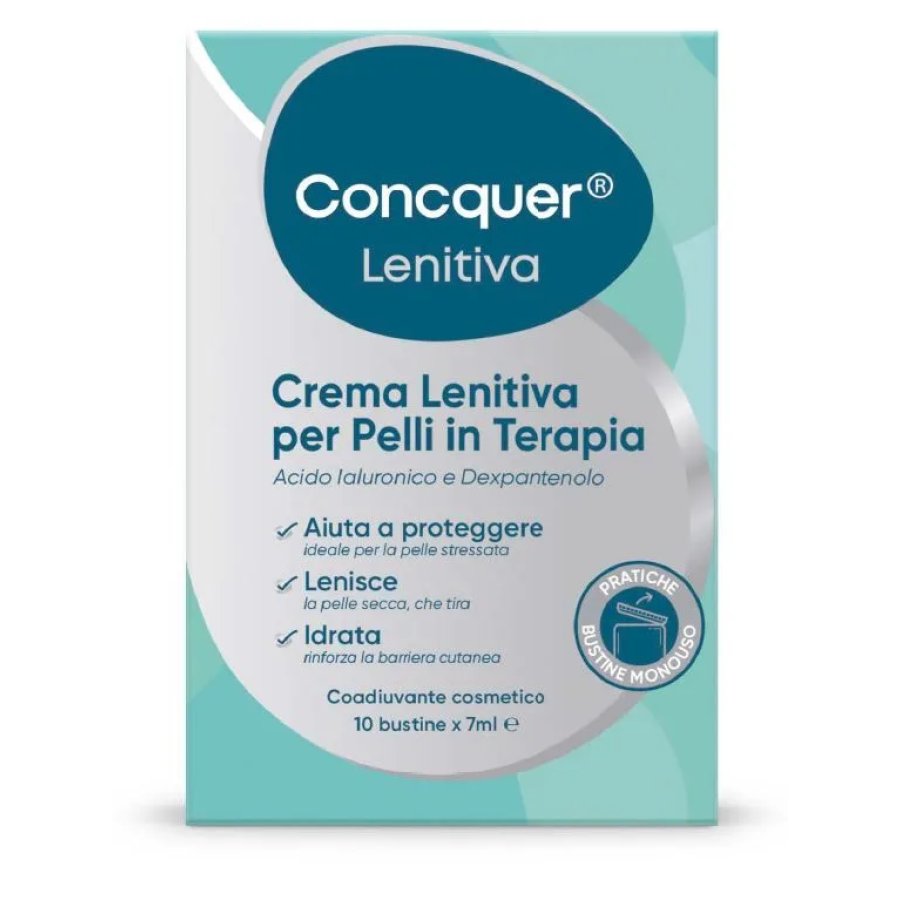 Concquer Crema Lenitiva, 10 Bustine da 7 ml