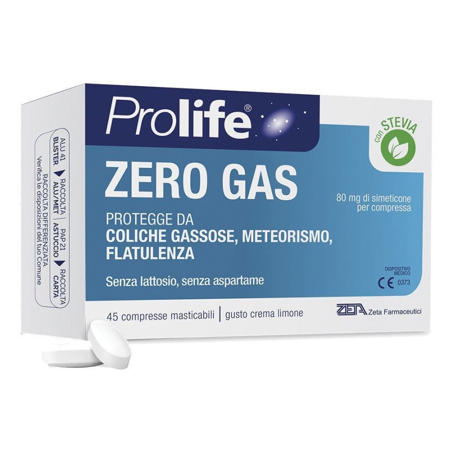 Prolife Zero Gas, 45 Compresse