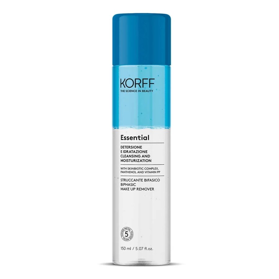 Korff Essential, Struccante Bifasico Viso Occhi e Labbra, 150 ml