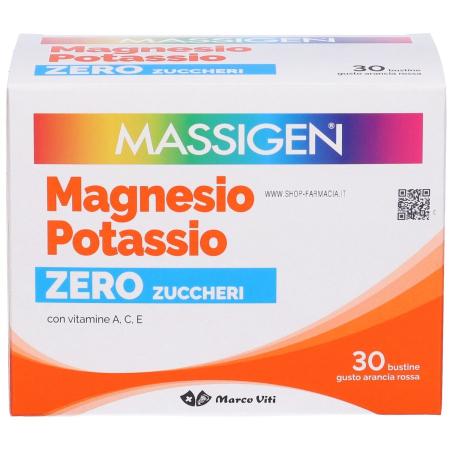 Massigen, Magnesio Potassio Zero Zuccheri, 30 bustine